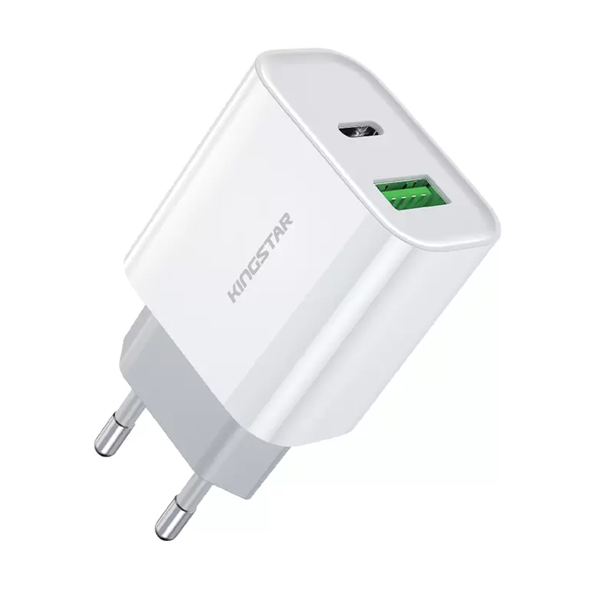شارژر دیواری کینگ استار مدل KW262PD توان 20 وات-سفید شارژر دیواری کینگ استار مدل KW262PD توان 20 وات-سفید