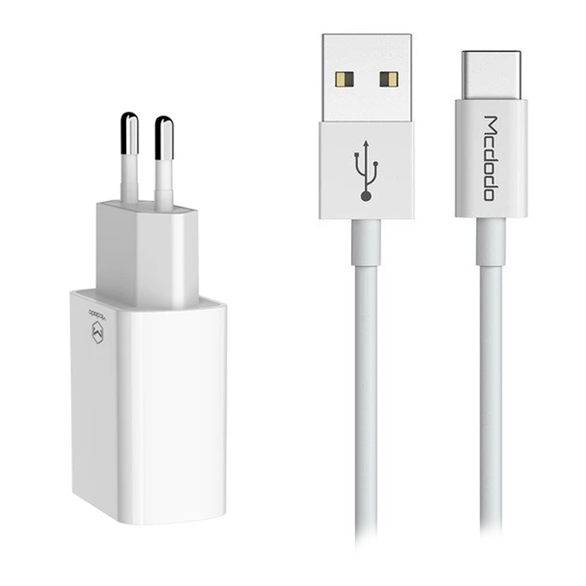 شارژر دیواری مک دودو مدل CH-6721 توان 12 وات به همراه کابل USB-C-سفید شارژر دیواری مک دودو مدل CH-6721 توان 12 وات به همراه کابل USB-C-سفید