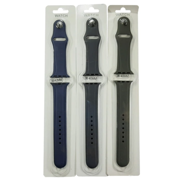 بند سیلیکونی مناسب برای ساعت اپل سایز 38/40 میلی متر-آبی بند سیلیکونی مناسب برای ساعت اپل سایز 38/40 میلی متر-آبی