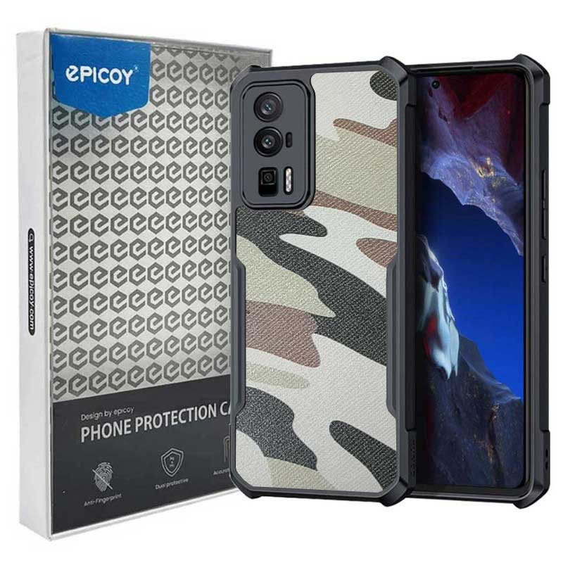 کاور گوشی شیائومی Redmi K60- K60 Pro -  پوکو F5 Pro اپیکوی مدل Xundd Camouflage-طوسی ارتشی کاور گوشی شیائومی Redmi K60- K60 Pro -  پوکو F5 Pro اپیکوی مدل Xundd Camouflage-طوسی ارتشی