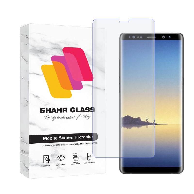 محافظ صفحه نمایش یووی شهر گلس مدل UVLIGHTSH مناسب برای گوشی موبایل سامسونگ Galaxy Note 9-بی رنگ محافظ صفحه نمایش یووی شهر گلس مدل UVLIGHTSH مناسب برای گوشی موبایل سامسونگ Galaxy Note 9-بی رنگ