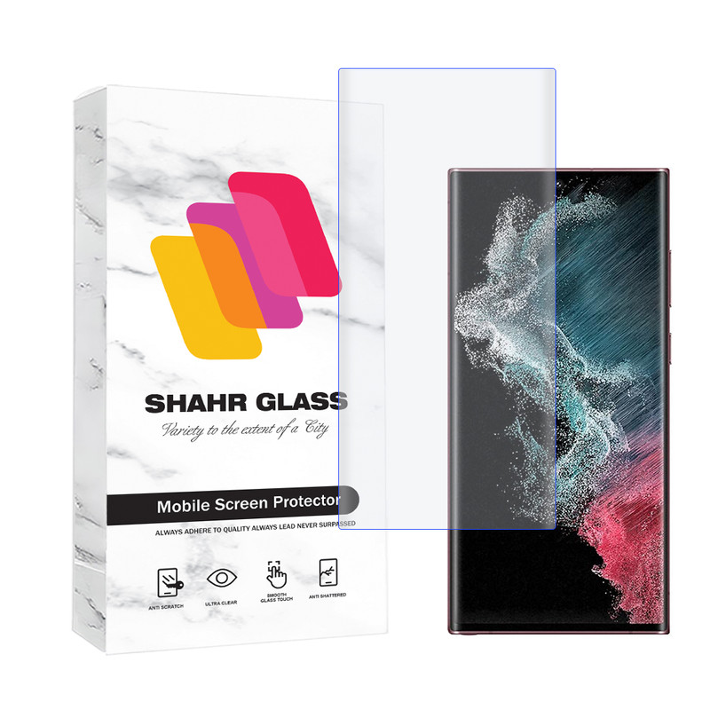 محافظ صفحه نمایش یووی شهر گلس مدل UVLIGHTSH مناسب برای گوشی موبایل سامسونگ Galaxy S22 Ultra 5G-بی رنگ محافظ صفحه نمایش یووی شهر گلس مدل UVLIGHTSH مناسب برای گوشی موبایل سامسونگ Galaxy S22 Ultra 5G-بی رنگ
