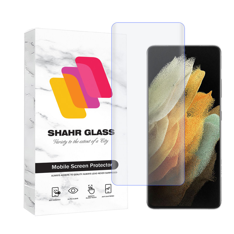 محافظ صفحه نمایش یووی شهر گلس مدل UVLIGHTSH مناسب برای گوشی موبایل سامسونگ Galaxy S21 Ultra 5G-بی رنگ محافظ صفحه نمایش یووی شهر گلس مدل UVLIGHTSH مناسب برای گوشی موبایل سامسونگ Galaxy S21 Ultra 5G-بی رنگ
