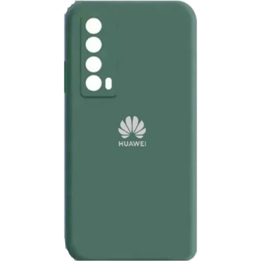 کاور سیلیکونی محافظ لنز دار مناسب برای گوشی Y7a-سبز تیره