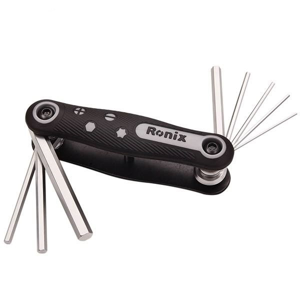 ست آچار آلن تاشو رونیکس 8 عددی مدل RH-2020-تک رنگ ست آچار آلن تاشو رونیکس 8 عددی مدل RH-2020-تک رنگ