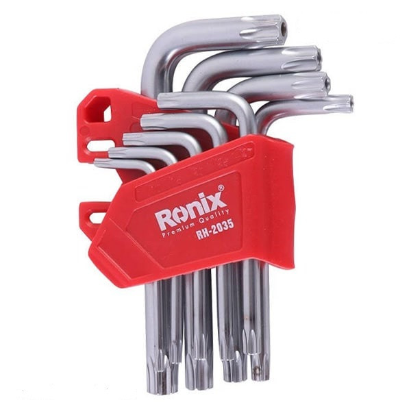 آچار ستاره ای رونیکس مدل RH-2035 مجموعه 9 عددی آچار ستاره ای رونیکس مدل RH-2035 مجموعه 9 عددی