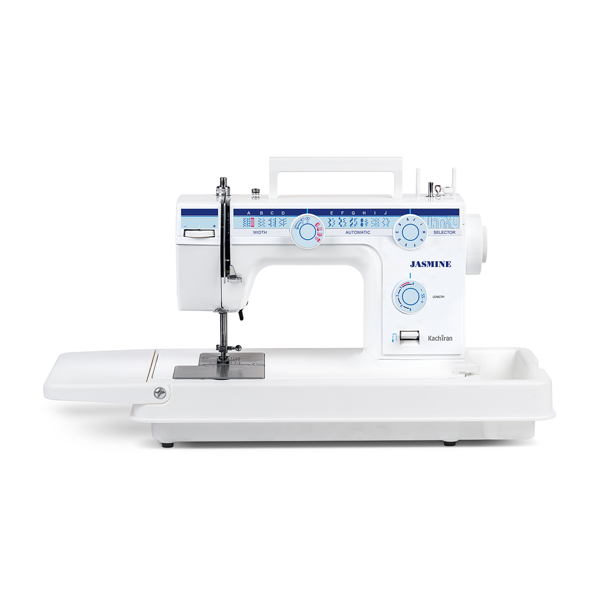 چرخ خیاطی کاچیران مدل یاسمین 601-آبی سفید چرخ خیاطی کاچیران مدل یاسمین 601-آبی سفید
