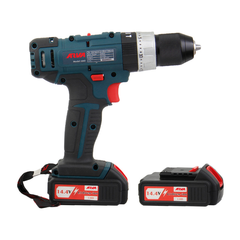 پیچ گوشتی شارژی چکشی آروا 14.4 ولت مدل 5842 پیچ گوشتی شارژی چکشی آروا 14.4 ولت مدل 5842