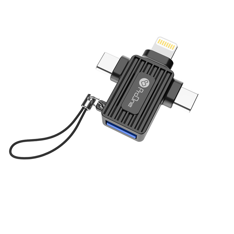 مبدل لایتنینگ به تایپ سی - USB - میکرو یو اس بی پرووان مدل PCO10 مبدل لایتنینگ به تایپ سی - USB - میکرو یو اس بی پرووان مدل PCO10