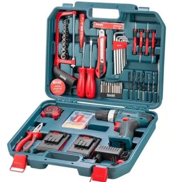 ست پیچ گوشتی شارژی رونیکس 53 عددی مدل 8018-چند رنگ  ست پیچ گوشتی شارژی رونیکس 53 عددی مدل 8018-چند رنگ