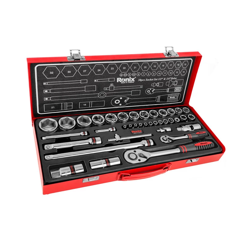 جعبه بکس رونیکس 38 عددی مدل RH-2638-چند رنگ جعبه بکس رونیکس 38 عددی مدل RH-2638-چند رنگ