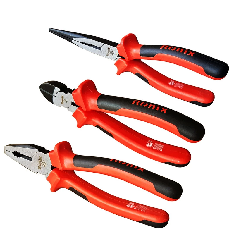 انبردست رونیکس مدل AT-0803 بسته 3 عددی-چند رنگ  انبردست رونیکس مدل AT-0803 بسته 3 عددی-چند رنگ