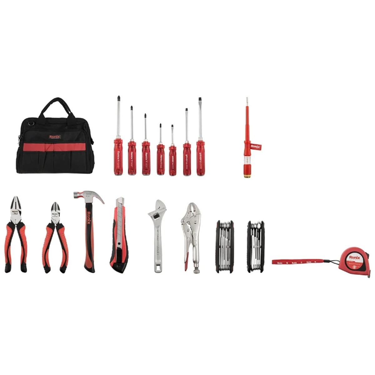 مجموعه 19 عددی پیچ گوشتی رونیکس مدل RH-9101 -چند رنگ 