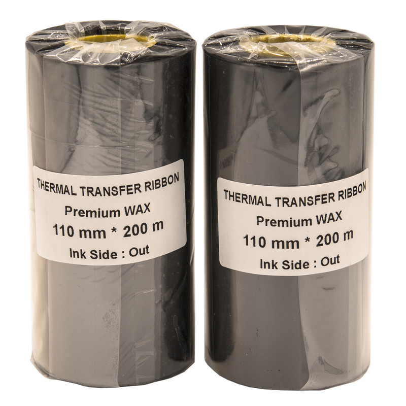 ریبون پرینتر لیبل زن مدل WAX 110mm x 200m بسته دو عددی ریبون پرینتر لیبل زن مدل WAX 110mm x 200m بسته دو عددی