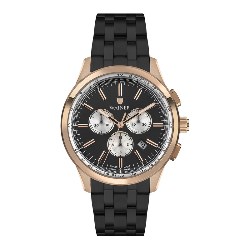 ساعت مچی مردانه واینر مدل WA.12320-C بند استیل مشکی-طلایی ساعت مچی مردانه واینر مدل WA.12320-C بند استیل مشکی-طلایی