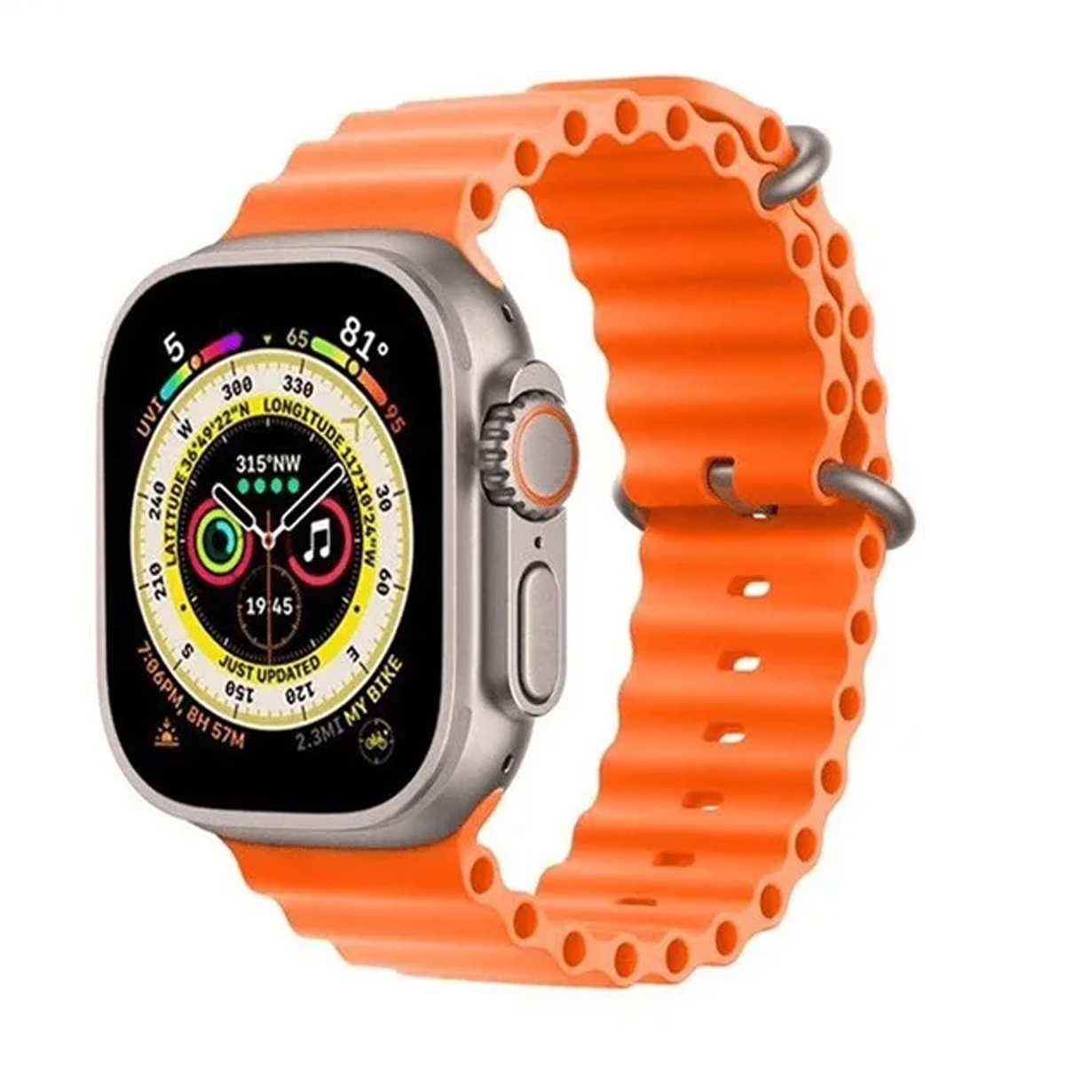 ساعت هوشمند هاینو تکو مدل SQ-10 Ultra 2 بند سیلیکونی-بدنه تیتانیوم بند نارنجی ساعت هوشمند هاینو تکو مدل SQ-10 Ultra 2 بند سیلیکونی-بدنه تیتانیوم بند نارنجی