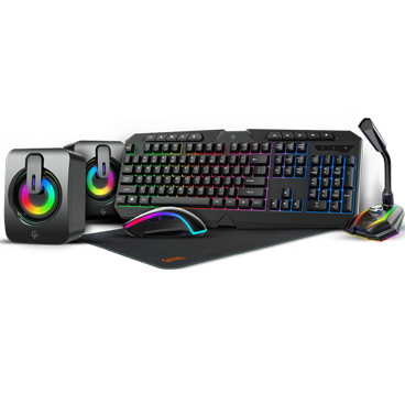 ست گیمینگ کیبورد ، اسپیکر ، میکروفون ، ماوس ، ماوس پد پرودو Ultimate Gaming Kit PDX215 ست گیمینگ کیبورد ، اسپیکر ، میکروفون ، ماوس ، ماوس پد پرودو Ultimate Gaming Kit PDX215