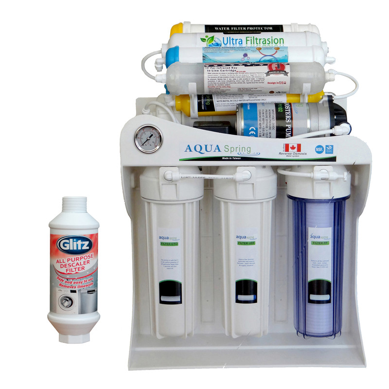 دستگاه تصفیه کننده آب آکوآ اسپرینگ مدل UF - SF4800 به همراه فیلتر رسوبگیر گلیتز-سفید دستگاه تصفیه کننده آب آکوآ اسپرینگ مدل UF - SF4800 به همراه فیلتر رسوبگیر گلیتز-سفید