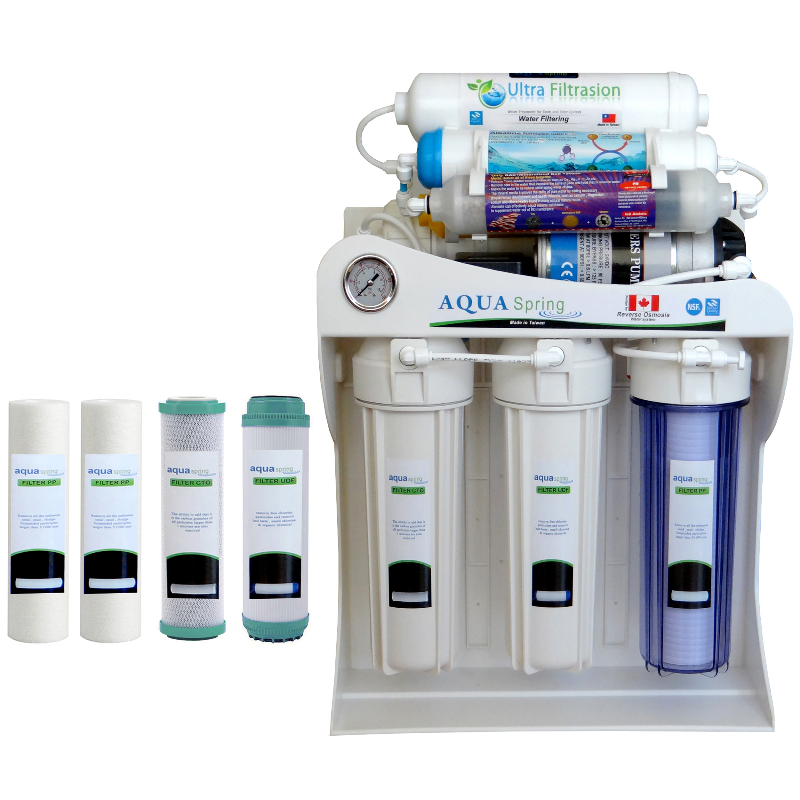 دستگاه تصفیه کننده آب آکوآ اسپرینگ مدل UF-SF4000 به همراه فیلتر-سفید دستگاه تصفیه کننده آب آکوآ اسپرینگ مدل UF-SF4000 به همراه فیلتر-سفید
