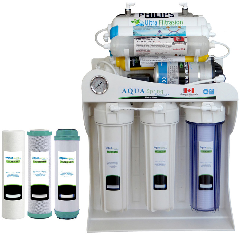 دستگاه تصفیه کننده آب آکوآ اسپرینگ مدل UF - SF5000 به همراه فیلتر-سفید دستگاه تصفیه کننده آب آکوآ اسپرینگ مدل UF - SF5000 به همراه فیلتر-سفید