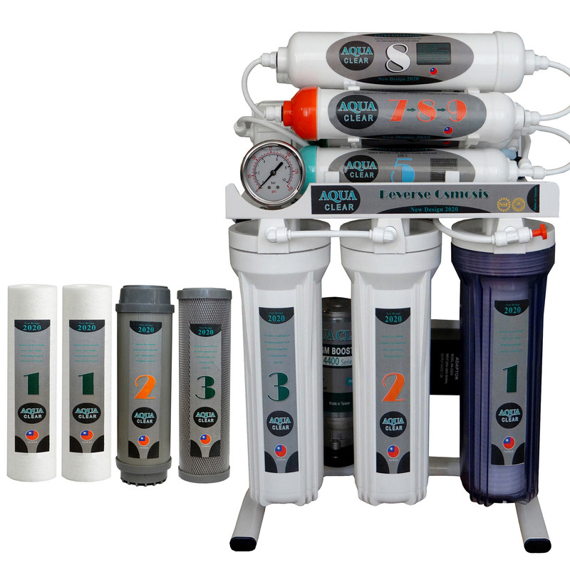 دستگاه تصفیه کننده آب آکوآ کلیر مدل NEWDESIGN 2020-AFQ9 به همراه فیلتر مجموعه 4 عددی-سفید دستگاه تصفیه کننده آب آکوآ کلیر مدل NEWDESIGN 2020-AFQ9 به همراه فیلتر مجموعه 4 عددی-سفید