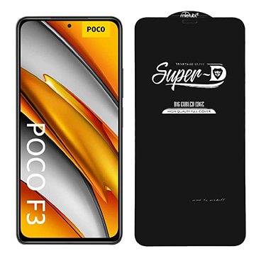 محافظ صفحه نمایش(گلس) Super D گوشی موبایل شیائومی Poco F3-مشکی  محافظ صفحه نمایش(گلس) Super D گوشی موبایل شیائومی Poco F3-مشکی