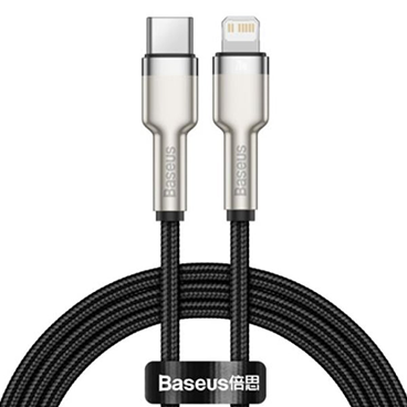 کابل تبدیل USB-C به لایتنینگ باسئوس مدل CATLJK-B02 طول 2 متر-مشکی کابل تبدیل USB-C به لایتنینگ باسئوس مدل CATLJK-B02 طول 2 متر-مشکی