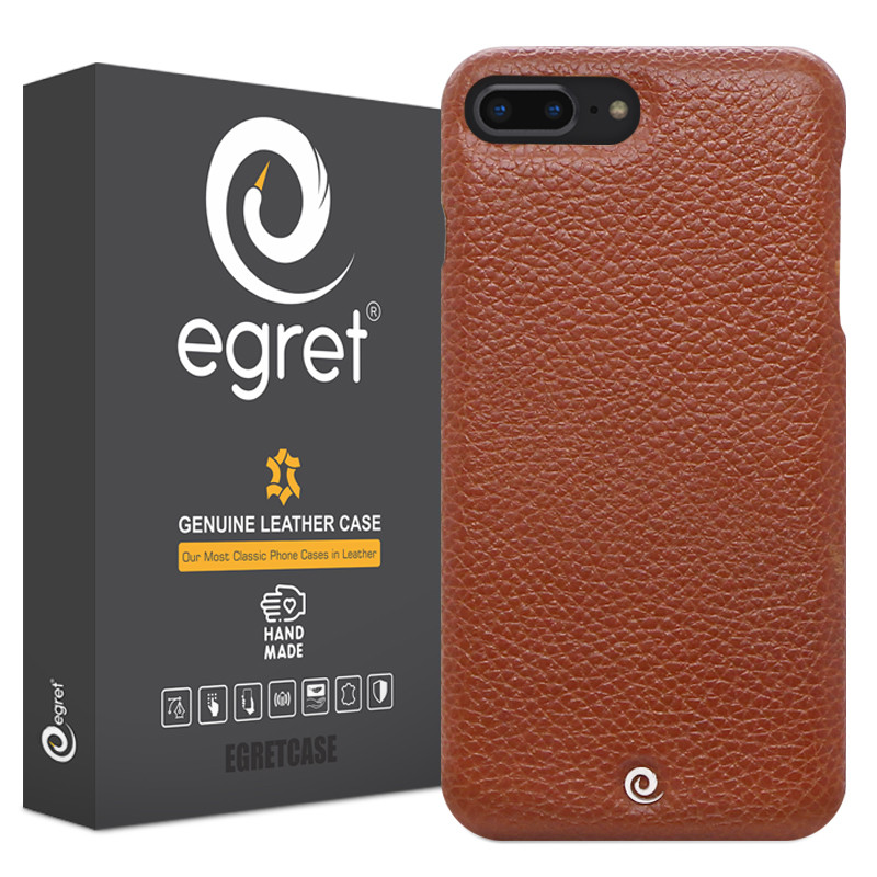 کاور اگرت مدل Floater چرمی مناسب برای گوشی موبایل اپل iPhone 7 Plus-قهوه ای