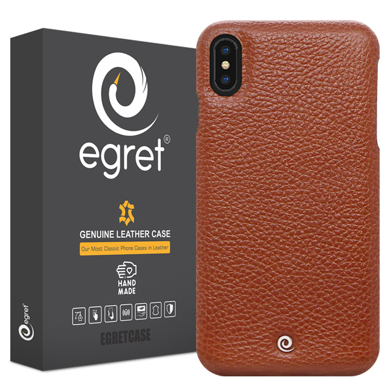 کاور گوشی اپل iPhone XS MAX اگرت مدل Floater چرمی-قهوه ای روشن کاور گوشی اپل iPhone XS MAX اگرت مدل Floater چرمی-قهوه ای روشن