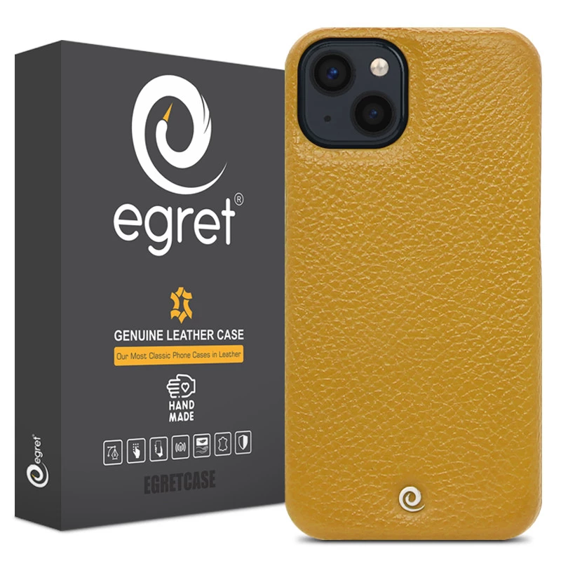 کاور گوشی اپل iPhone 13 Mini اگرت مدل Floater چرمی-زرشکی