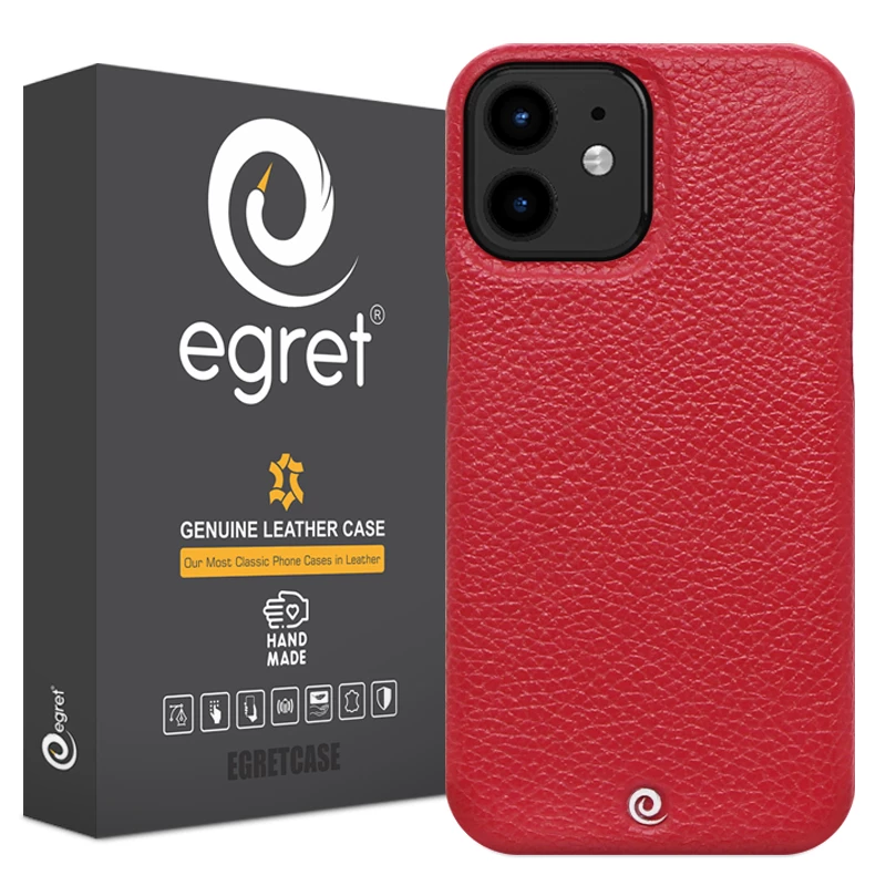 کاور گوشی اپل iPhone 12 اگرت مدل Floater چرمی-مشکی کاور گوشی اپل iPhone 12 اگرت مدل Floater چرمی-مشکی