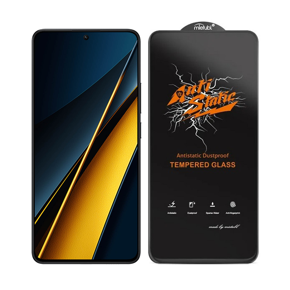 گلس گوشی پوکو X6 Pro مدل Anti Static-مشکی گلس گوشی پوکو X6 Pro مدل Anti Static-مشکی