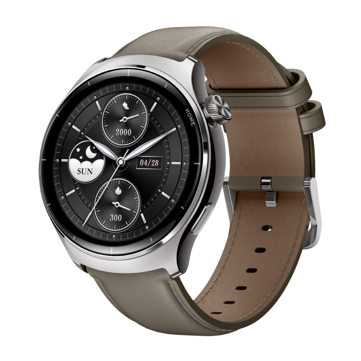 ساعت هوشمند میبرو لایت Mibro Lite 3 Pro-بدنه نقره ای بند نسکافه ای