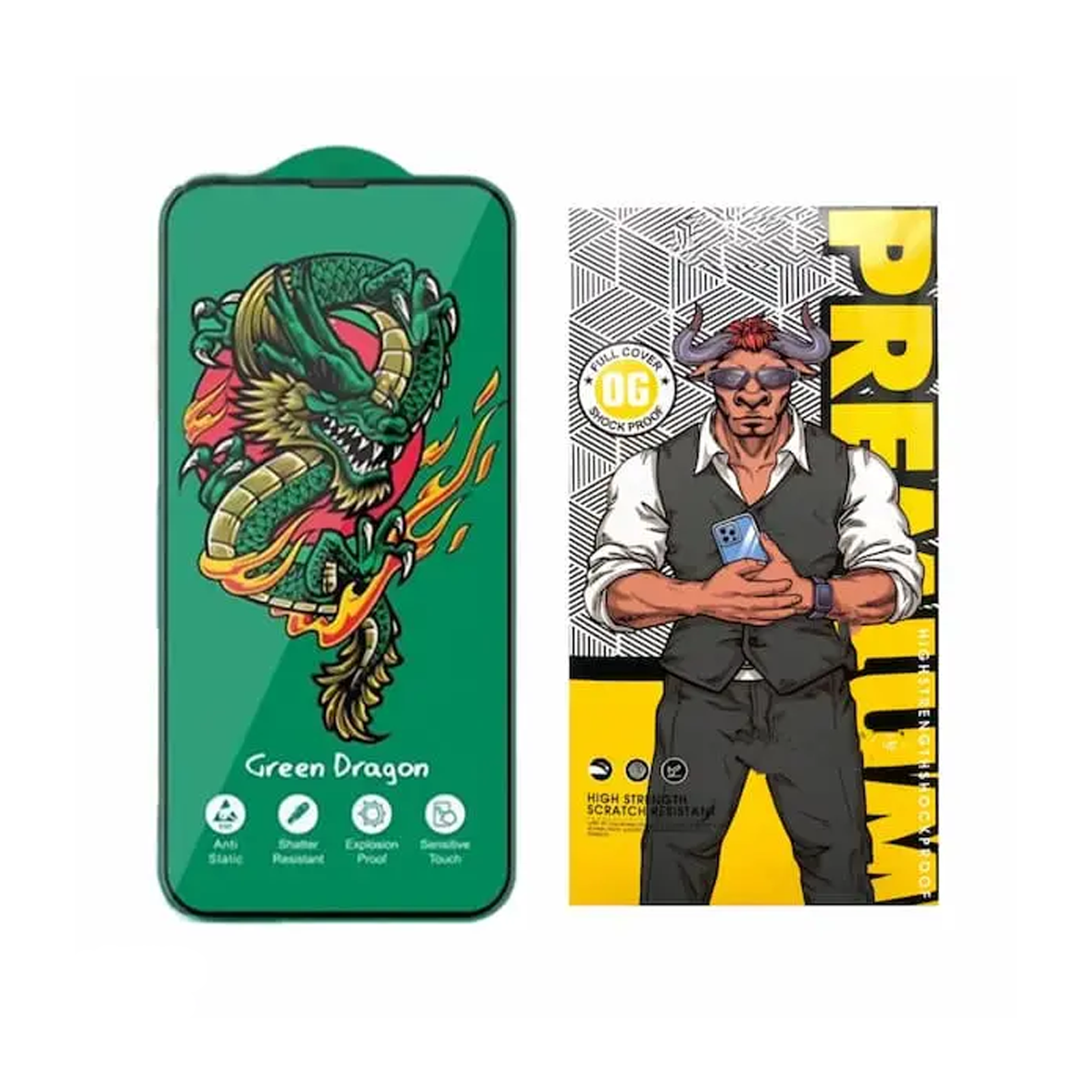 گلس گوشی سامسونگ Galaxy S24 FE اوجی مدل Green Dragon گلس گوشی سامسونگ Galaxy S24 FE اوجی مدل Green Dragon