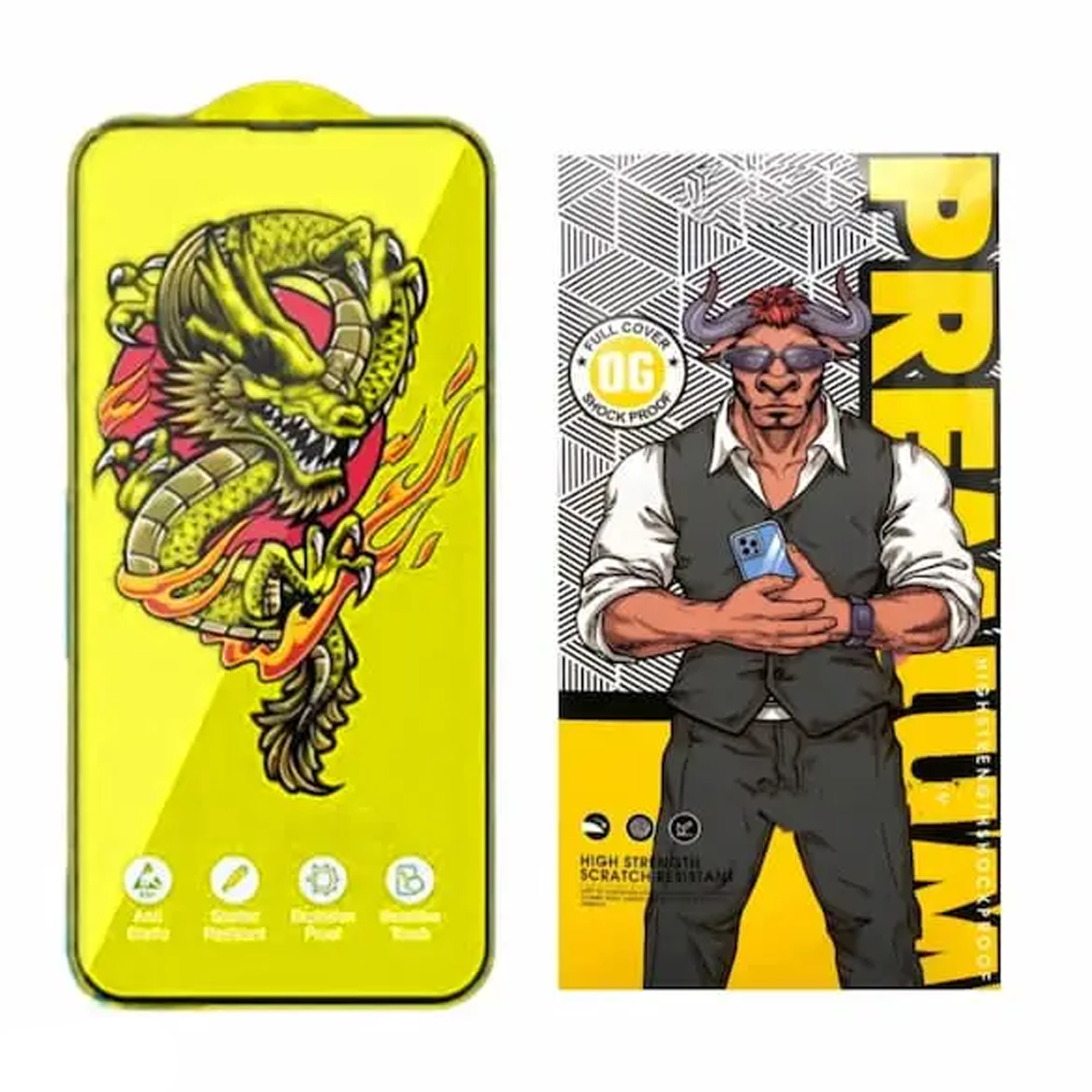 گلس گوشی سامسونگ Galaxy S24 FE اوجی مدل Yellow Dragon گلس گوشی سامسونگ Galaxy S24 FE اوجی مدل Yellow Dragon