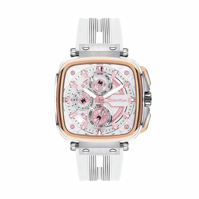 ساعت مچی مردانه کوانتوم مدل PWG1014.533 بند رابر سفید-نقرهای ساعت مچی مردانه کوانتوم مدل PWG1014.533 بند رابر سفید-نقرهای