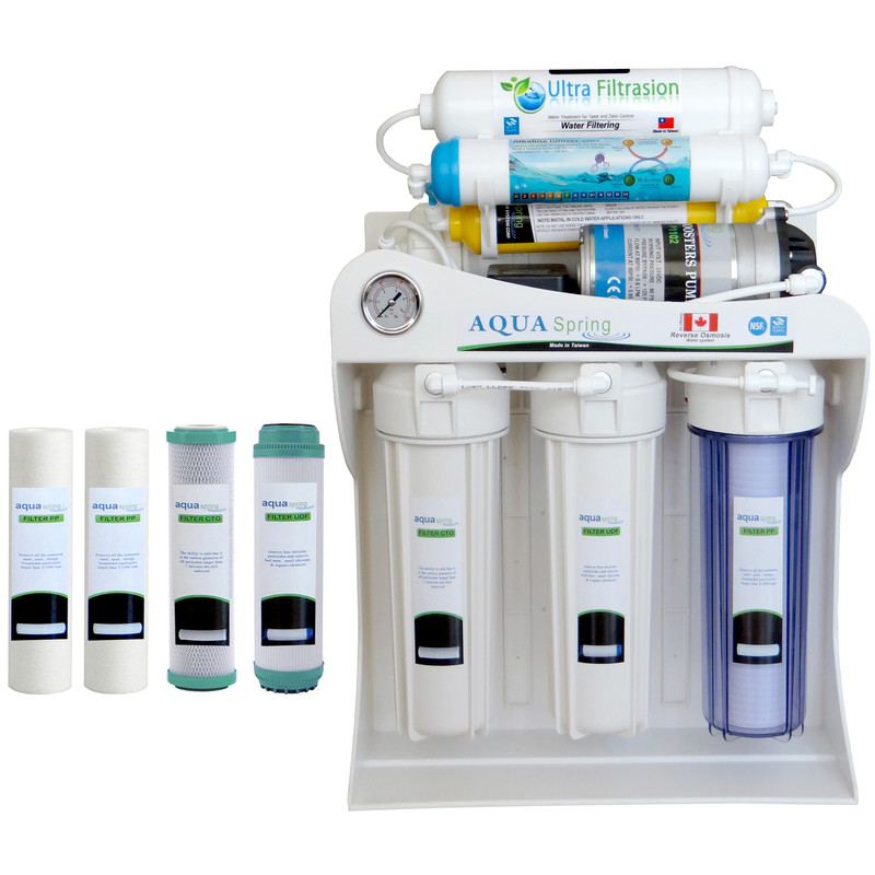 دستگاه تصفیه کننده آب آکوآ اسپرینگ مدل SF4707 به همراه فیلتر مدل 01 مجموعه 4 عددی-سفید دستگاه تصفیه کننده آب آکوآ اسپرینگ مدل SF4707 به همراه فیلتر مدل 01 مجموعه 4 عددی-سفید