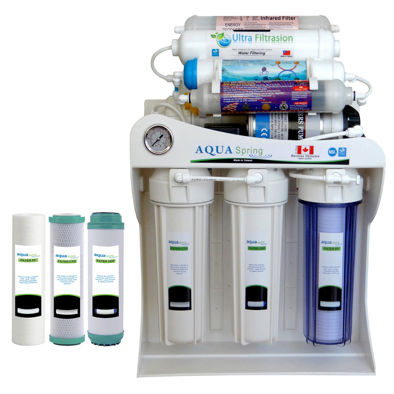 دستگاه تصفیه کننده آب آکوآ اسپرینگ مدل UF - SF4150 به همراه فیلتر مجموعه 3 عددی-سفید دستگاه تصفیه کننده آب آکوآ اسپرینگ مدل UF - SF4150 به همراه فیلتر مجموعه 3 عددی-سفید