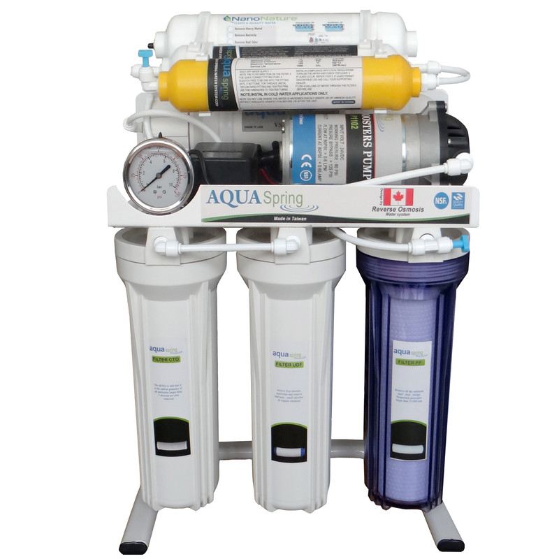 دستگاه تصفیه کننده آب خانگی آکوآ اسپرینگ مدل RO-S7-NATURE1200-سفید دستگاه تصفیه کننده آب خانگی آکوآ اسپرینگ مدل RO-S7-NATURE1200-سفید