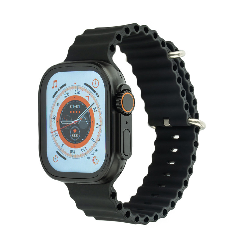 ساعت هوشمند بنیوس مدل Ultra 8-بدنه مشکی بند مشکی ساعت هوشمند بنیوس مدل Ultra 8-بدنه مشکی بند مشکی