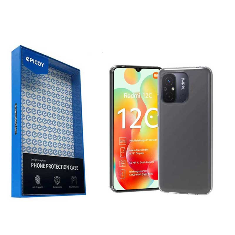 کاور گوشی شیائومی Redmi 12C اپیکوی مدل Transparent Clear-بی رنگ کاور گوشی شیائومی Redmi 12C اپیکوی مدل Transparent Clear-بی رنگ