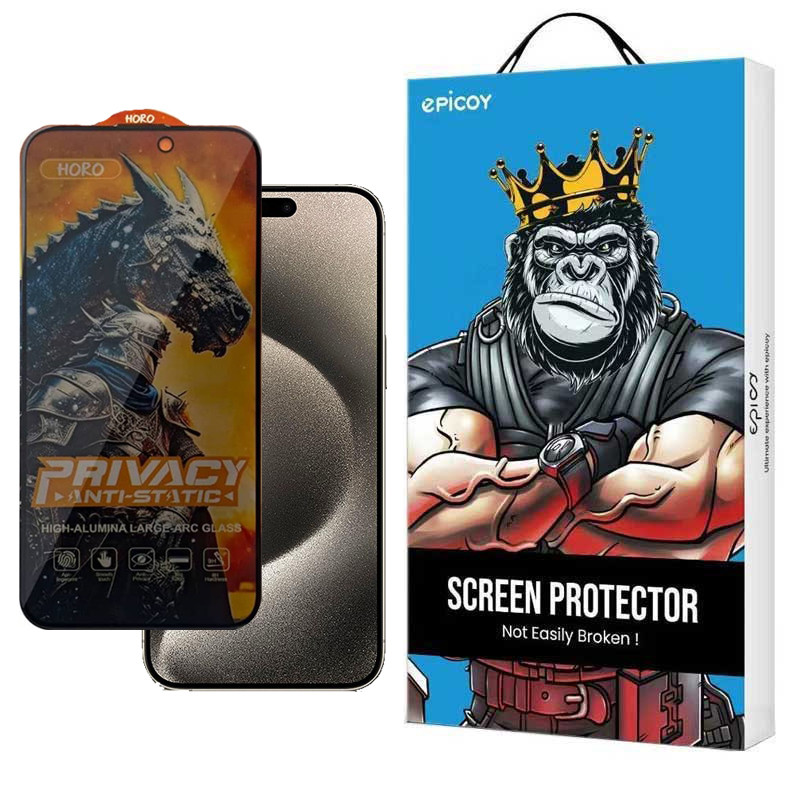 محافظ صفحه نمایش حریم شخصی گوشی اپل iPhone 15 Pro Max اپیکوی مدل Knight Privacy-مشکی محافظ صفحه نمایش حریم شخصی گوشی اپل iPhone 15 Pro Max اپیکوی مدل Knight Privacy-مشکی