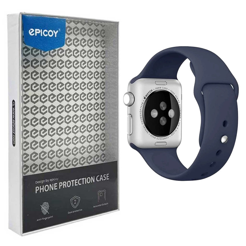 بند اپل واچ 38-40-41 میلی متری اپیکوی مدل SiliconBand-مشکی بند اپل واچ 38-40-41 میلی متری اپیکوی مدل SiliconBand-مشکی