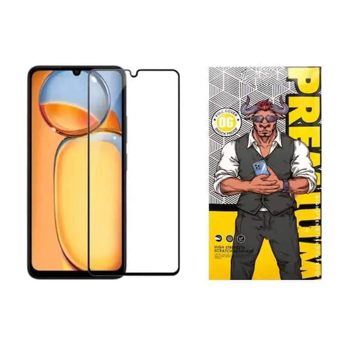 گلس گوشی شیائومی Redmi 13C اوجی مدل شیشه ای فول چسب 9H-مشکی گلس گوشی شیائومی Redmi 13C اوجی مدل شیشه ای فول چسب 9H-مشکی