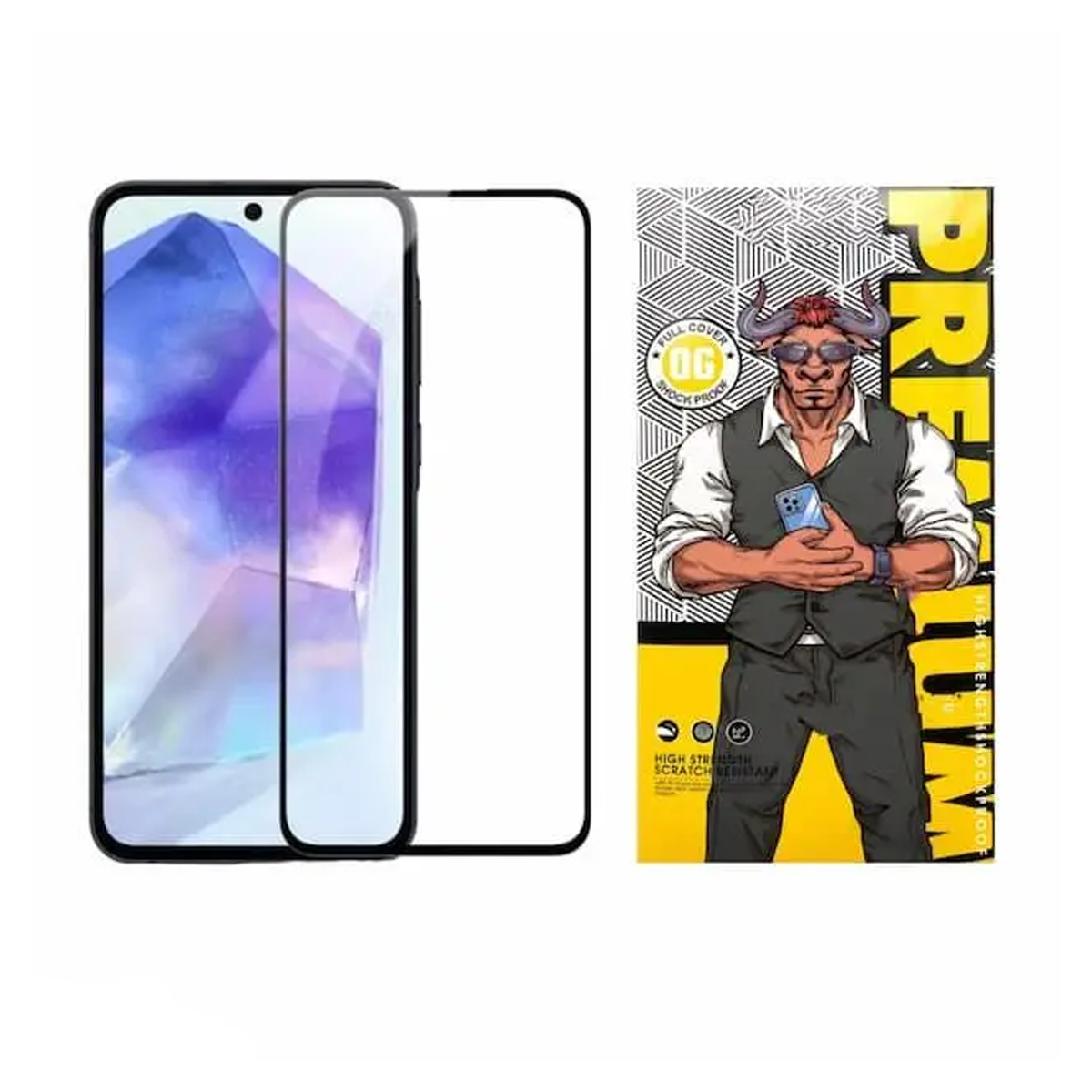 گلس گوشی سامسونگ Galaxy A55 اوجی مدل شیشه ای فول چسب 9H گلس گوشی سامسونگ Galaxy A55 اوجی مدل شیشه ای فول چسب 9H