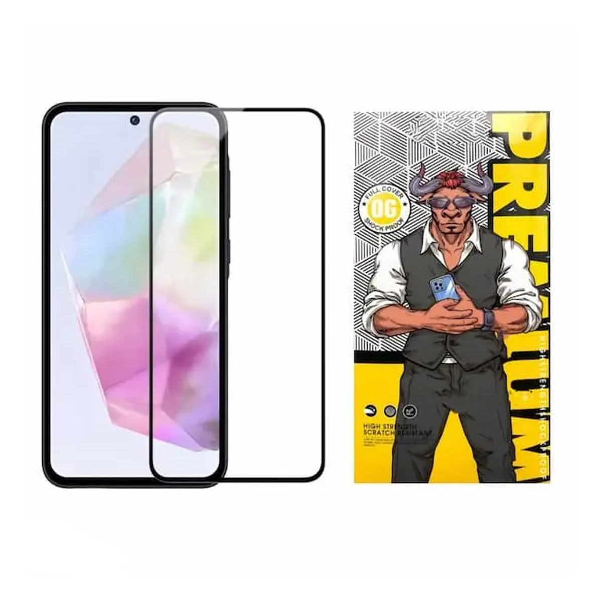 گلس گوشی سامسونگ Galaxy A35 اوجی مدل شیشه ای فول چسب 9H گلس گوشی سامسونگ Galaxy A35 اوجی مدل شیشه ای فول چسب 9H