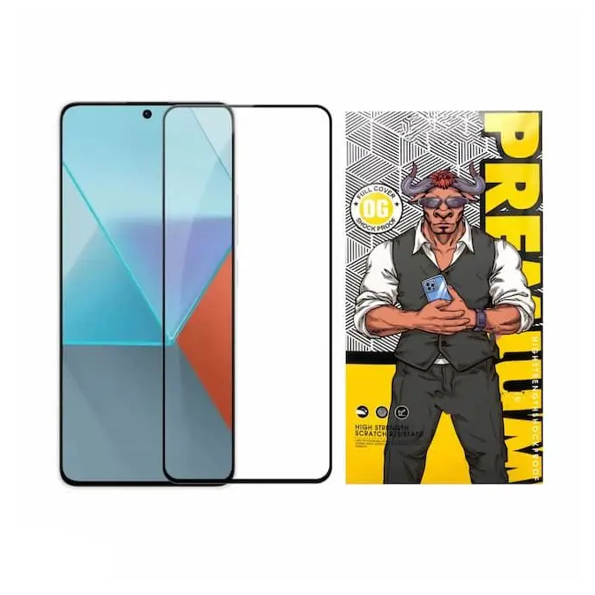 گلس گوشی شیائومی Redmi Note 13 4G اوجی مدل شیشه ای فول چسب 9H  گلس گوشی شیائومی Redmi Note 13 4G اوجی مدل شیشه ای فول چسب 9H