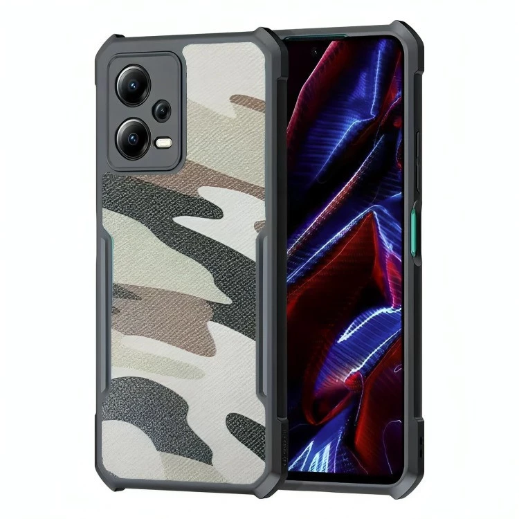 کاور گوشی شیائومی Redmi Note 12 5G ژاند مدل Xundd Camouflage-طوسی ارتشی