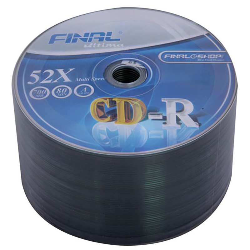سی دی خام فینال مدل CD-R بسته 50 عددی سی دی خام فینال مدل CD-R بسته 50 عددی