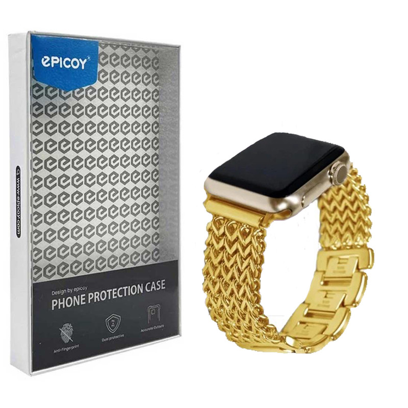 بند اپل واچ 42-44-45-49 میلی متری اپیکوی مدل Cartier luxury-رزگلد بند اپل واچ 42-44-45-49 میلی متری اپیکوی مدل Cartier luxury-رزگلد